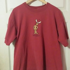 Whistler Red Reindeer Oh Yes! T-Shirt Size Mens XL